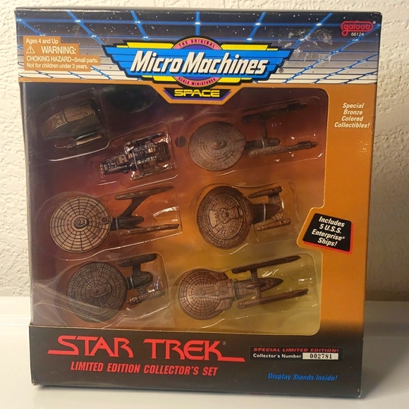 STAR TREK MICRO MACHINES BRONZE LIMITED EDITION COLLECTOR'S SET - Picture 1 of 8